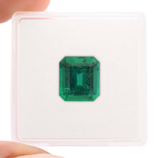2.78 Carat Green ZAMBIAN Octagon Emerald GRS