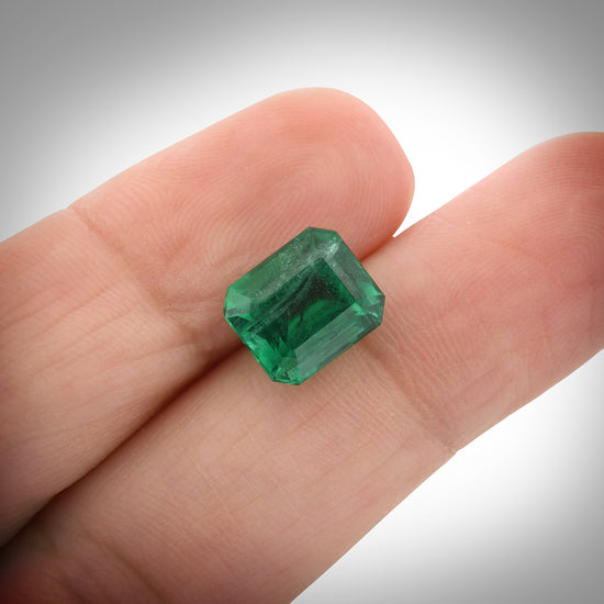 3.15 Carat Green ZAMBIAN Octagon Emerald GRS