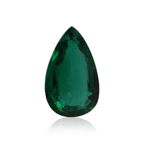 8.77 Carat Green ZAMBIAN Pear Emerald GRS