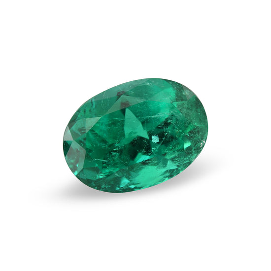 4.96 Carat Green COLOMBIAN Oval Emerald GRS