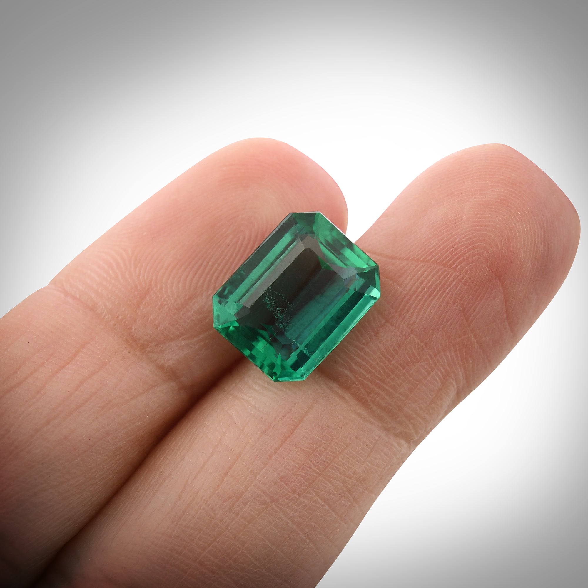 3.96 Carat Green ZAMBIAN Octagon Emerald | LEIBISH