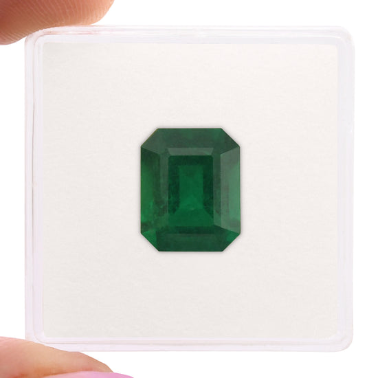 3.66 Carat Green ZAMBIAN Octagon Emerald