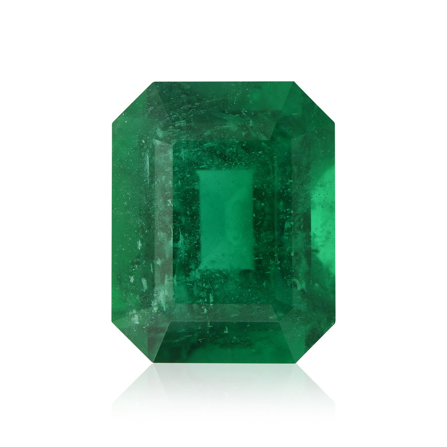 Smeraldo ottagonale verde dello Zambia di 3,66 carati
