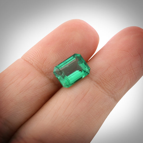 2.14 Carat Green ZAMBIAN Octagon Emerald