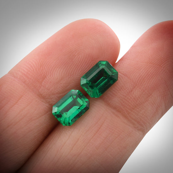 2.35 Carat Green  Octagon Emerald