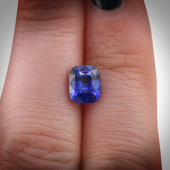 2.38 Carat Blue SRI LANKAN Cushion Sapphire