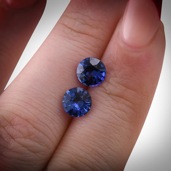 2.82 Carat Blue SRI LANKAN Round Sapphire