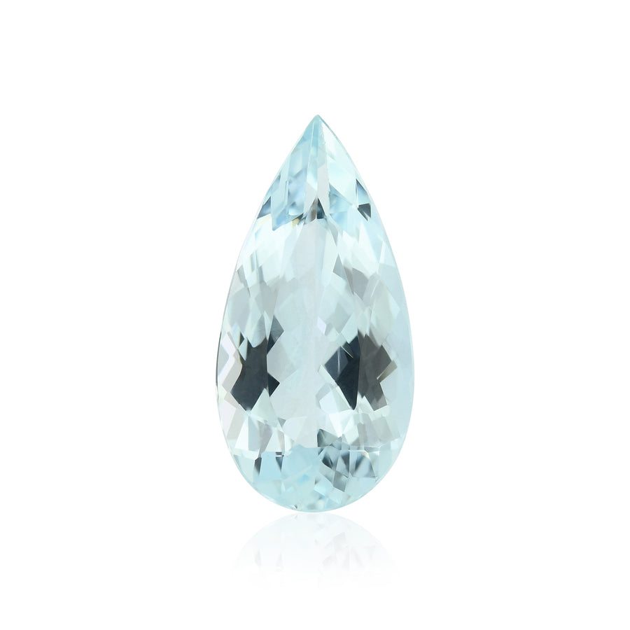 3.75 Carat Blue BRAZILLIAN Pear Aquamarine