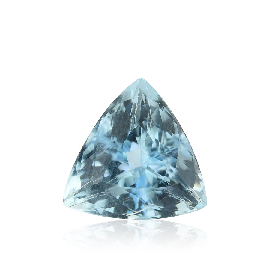 4.11 Carat Blue BRAZILLIAN Triangle Aquamarine