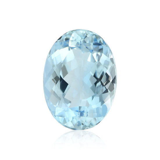 3.91 Carat Blue BRAZILLIAN Oval Aquamarine