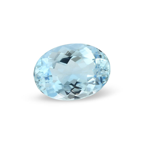 3.91 Carat Blue BRAZILLIAN Oval Aquamarine