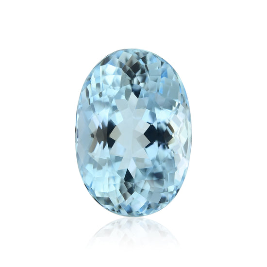 4,58 Karat Blauer OVALER BRASILIANISCHER Aquamarin