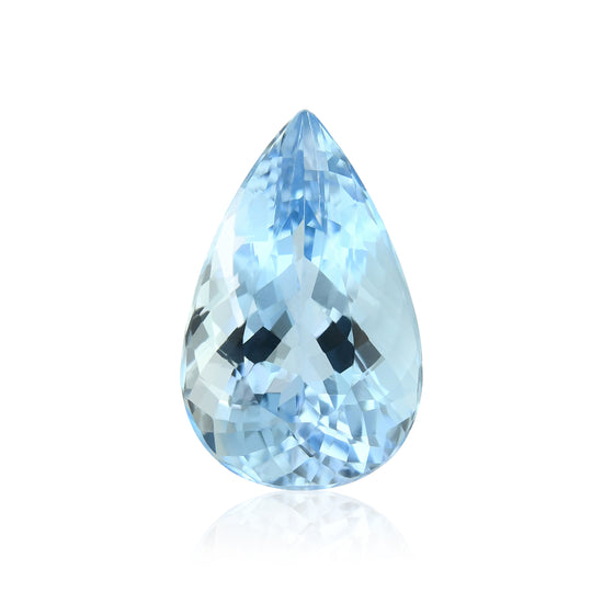 4.10 Carat Blue BRAZILLIAN Pear Aquamarine