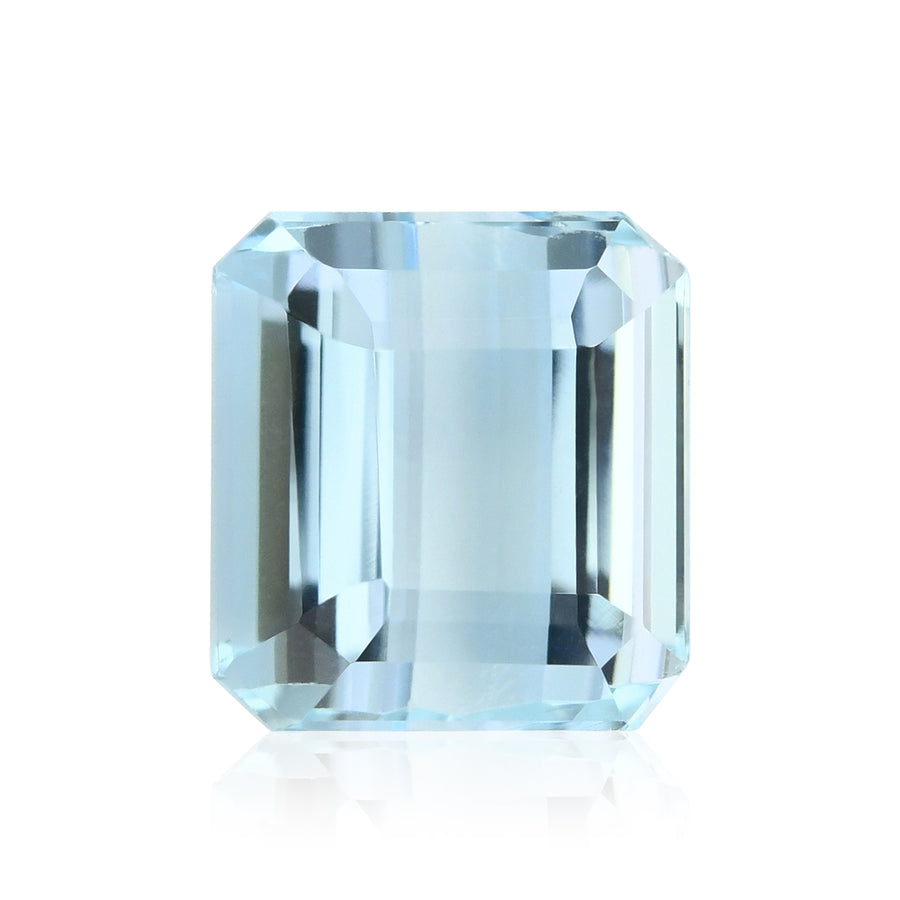 4.13 Karat blauer brasilianischer Oktagon-Aquamarin