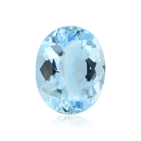 4,38 Karat Blauer Ovale Aquamarin aus BRASILIEN