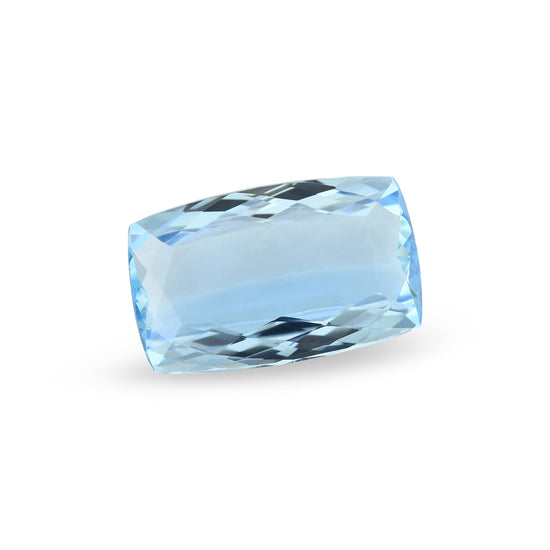 4.20 Carat Blue BRAZILLIAN Cushion Aquamarine