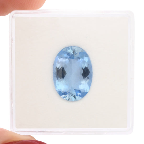 3.17 Carat Blue BRAZILLIAN Oval Aquamarine