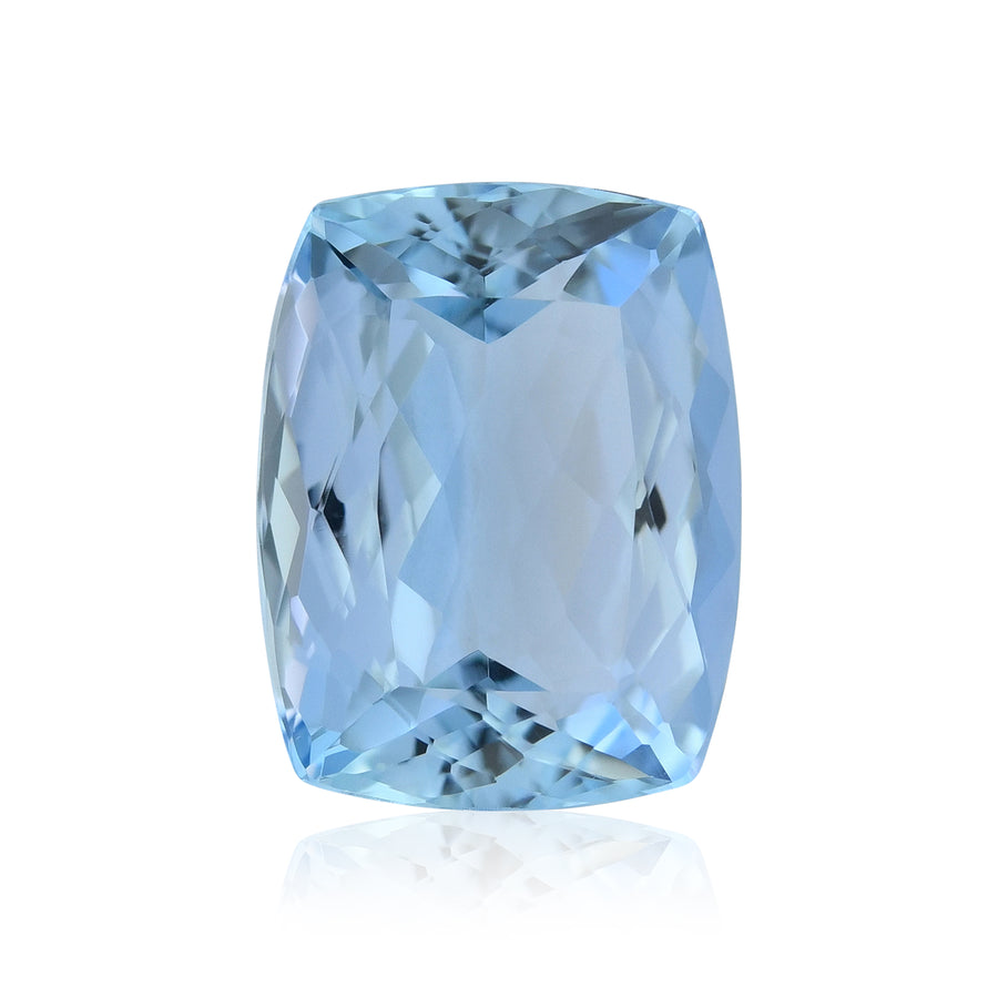 4.91 Carat Blue BRAZILLIAN Cushion Aquamarine