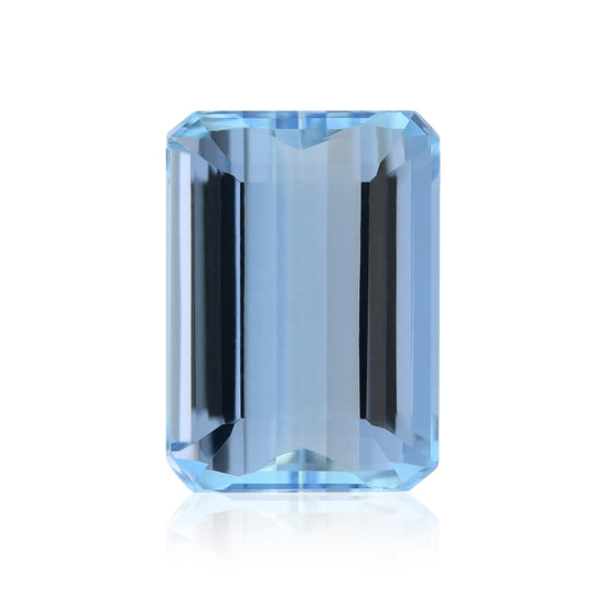4,96 Karat blauer brasilianischer Oktagon-Aquamarin