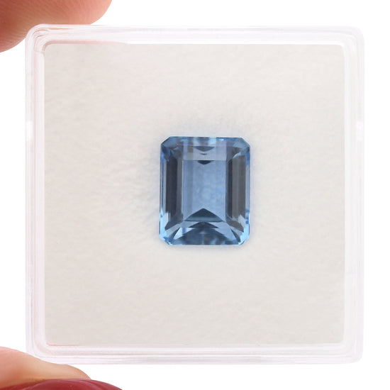 3.02 Carat Blue BRAZILLIAN Octagon Aquamarine