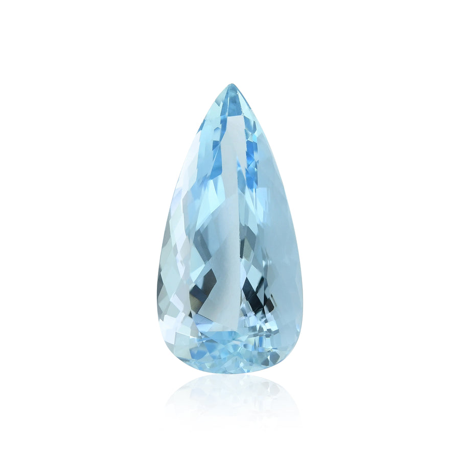 5.35 Carat Blue BRAZILLIAN Pear Aquamarine