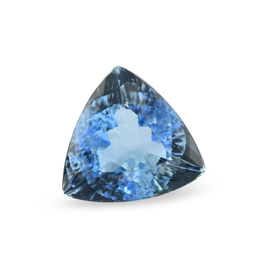 6.22 Carat Blue BRAZILLIAN Triangle Aquamarine
