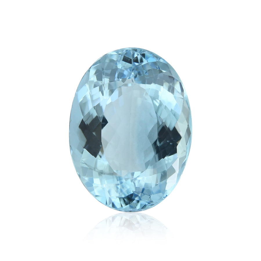 7.70 Carat Blue BRAZILLIAN Oval Aquamarine
