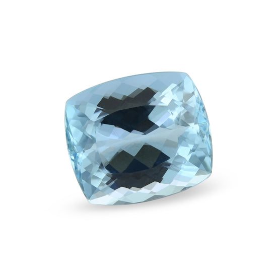 7.17 Carat Blue BRAZILLIAN Cushion Aquamarine
