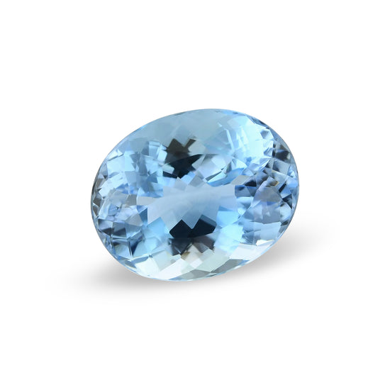 5.55 Carat Blue BRAZILLIAN Oval Aquamarine