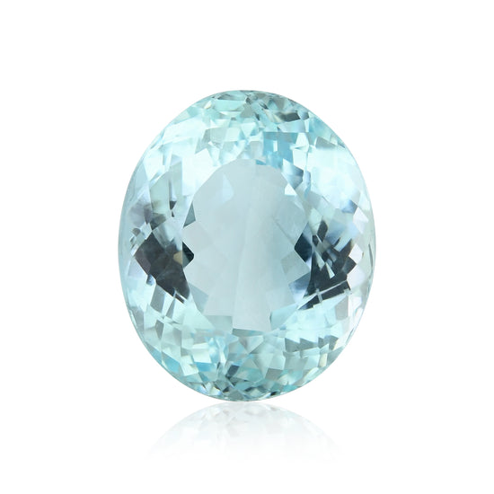 8,97 Karat blauer brasilianischer ovaler Aquamarin