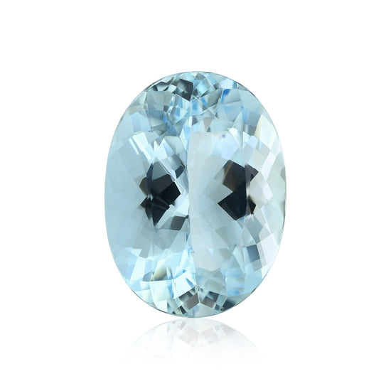 10,51 Karat Blauer BRASILIANISCHER Ovaler Aquamarin