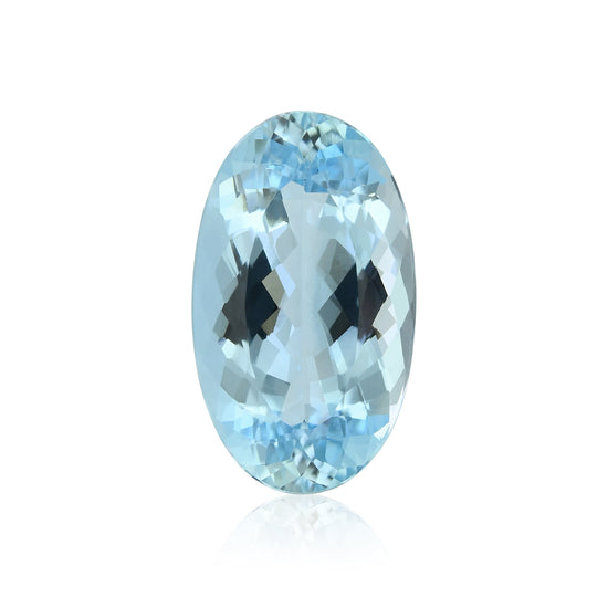 8.06 Karat blauer brasilianischer ovaler Aquamarin