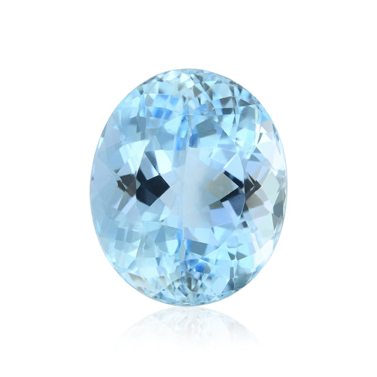 8.28 Karat blauer BRAZILIAN Oval Aquamarin