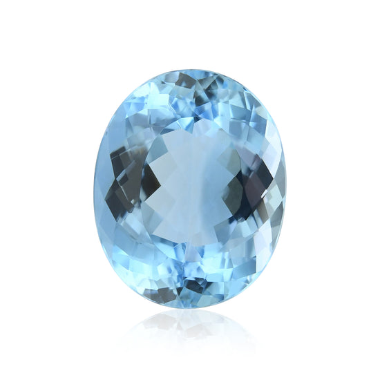 8,31 Karat blauer brasilianischer Oval-Aquamarin