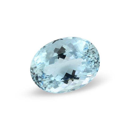 19.96 Carat Blue BRAZILLIAN Oval Aquamarine
