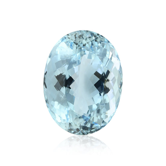 19,96 Karat blauer brasilianischer ovaler Aquamarin