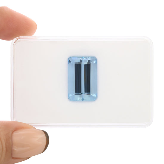 15.33 Carat Blue BRAZILLIAN Octagon Aquamarine