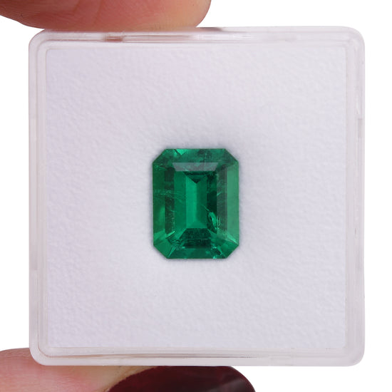 1.96 Carat Green COLOMBIAN Emerald Emerald CD and Muzo