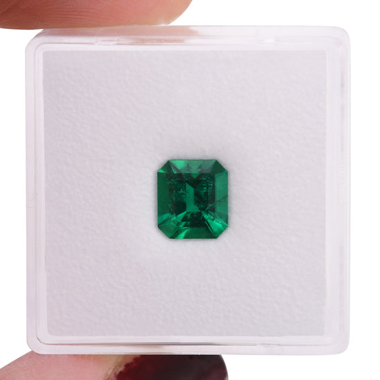 1.02 Carat Vivid Green COLOMBIAN Emerald Emerald CD and Muzo