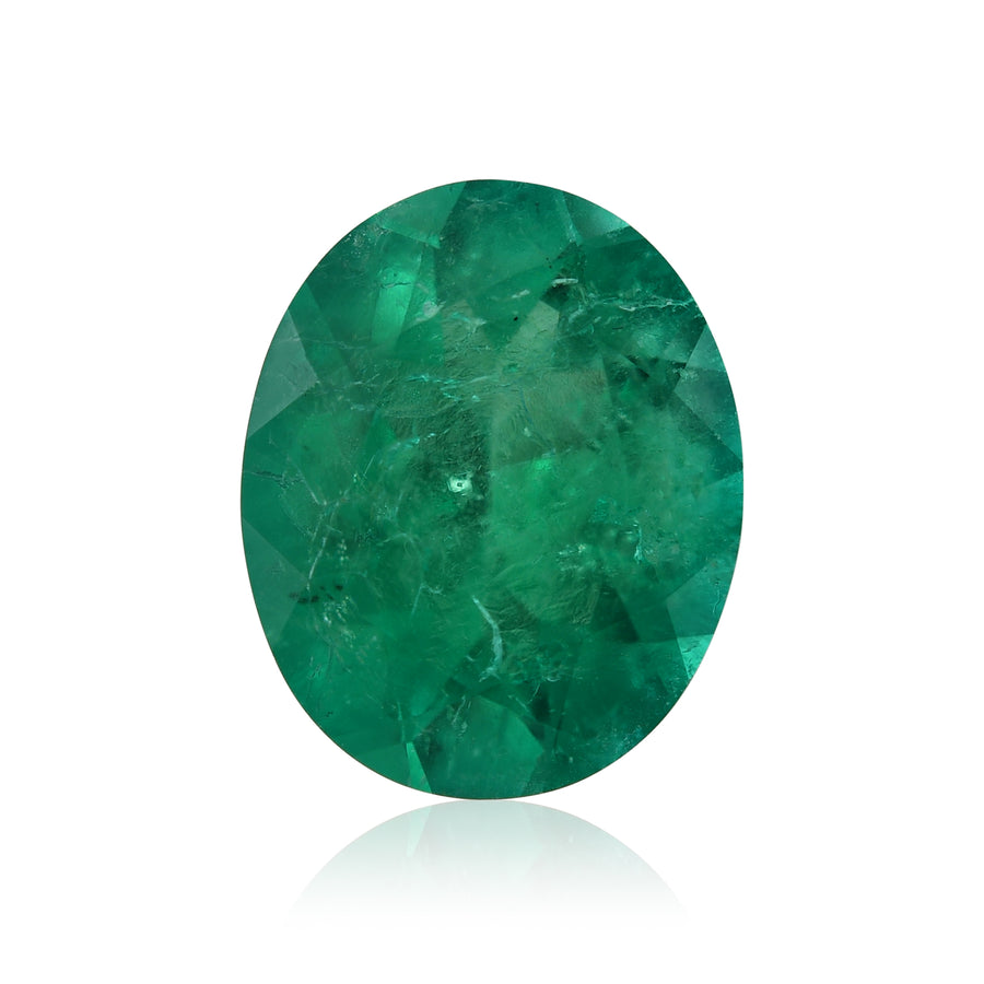 2.61 Carat Green COLOMBIAN Oval Emerald CD