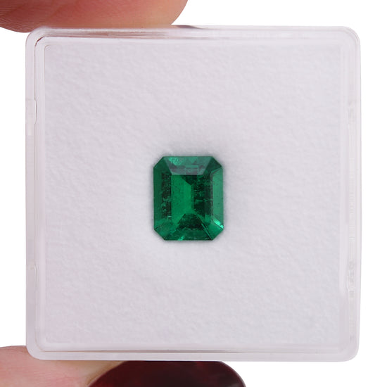 1.00 Carat Green COLOMBIA Emerald Emerald MUZO & GIA & CD