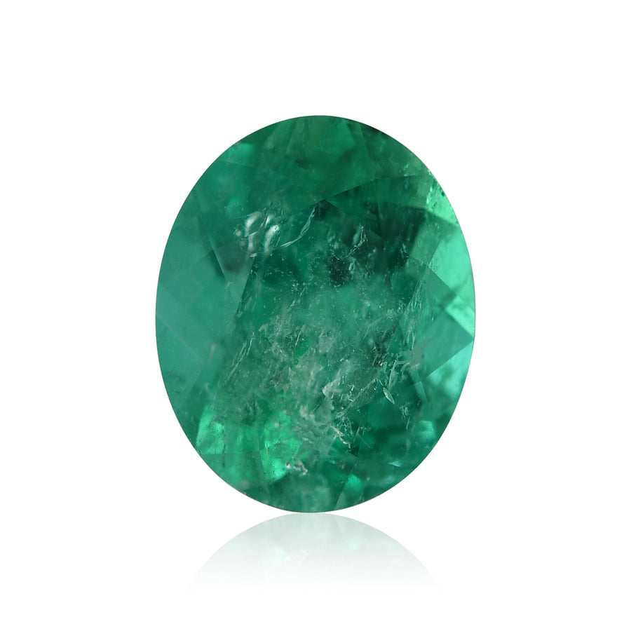 2.22 Carat Green COLOMBIAN Oval Emerald CD