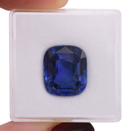 9.16 Carat Blue SRI LANKAN Cushion Sapphire GRS