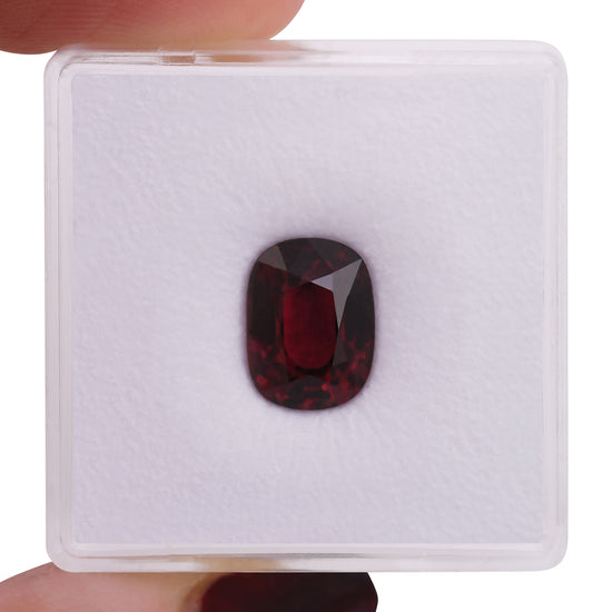 3.23 Carat Red MOZAMBIQUE Cushion Ruby GRS and AGL