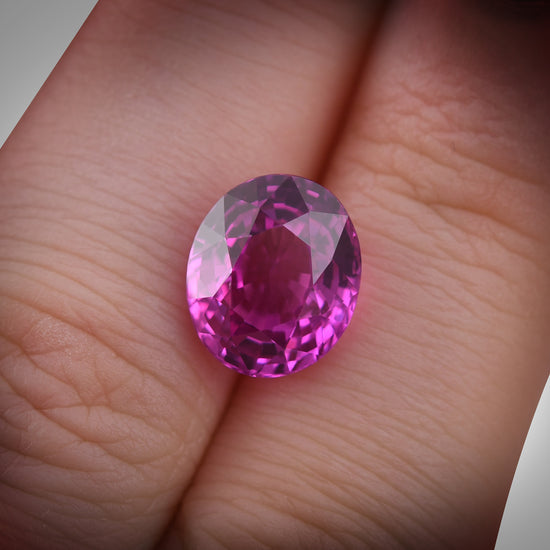 6.00 Carat Pink MADAGASCAR Oval Sapphire GRS