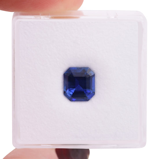 1.85 Carat Blue  Emerald Sapphire