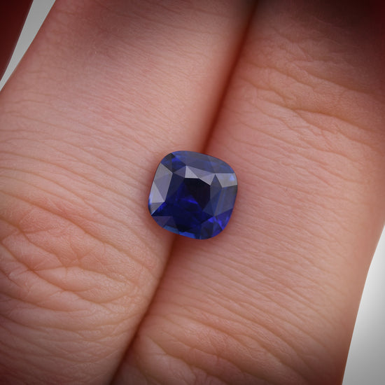 1.80 Carat Blue  Cushion Sapphire