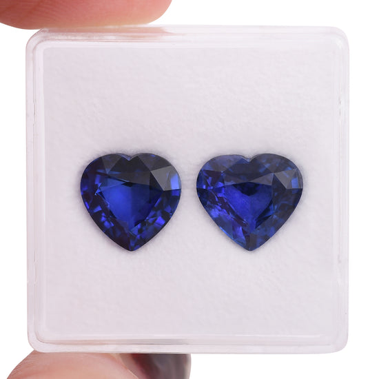 6.16 Carat Blue SRI LANKA Heart Sapphire CD