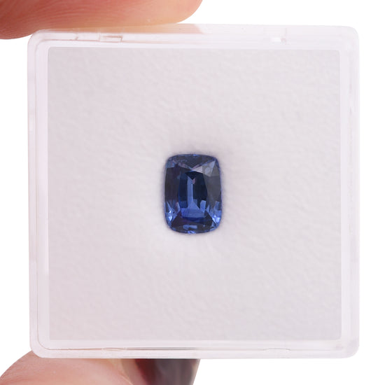 1.24 Carat Blue SRI LANKAN Cushion Sapphire