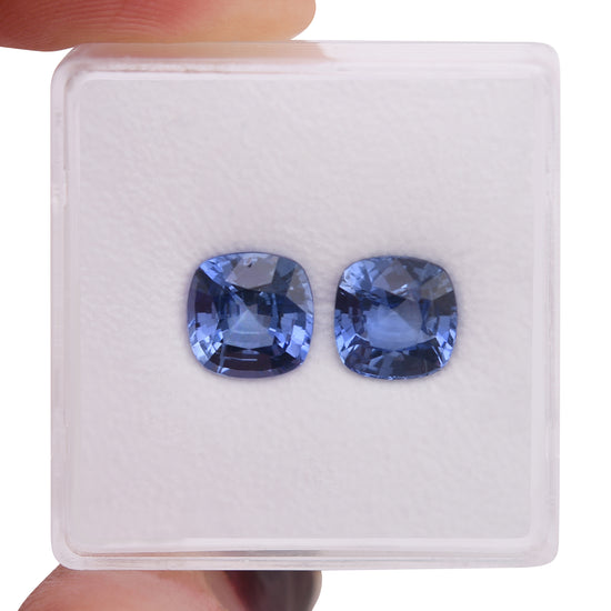 3.64 Carat Blue SRI LANKA Cushion Sapphire